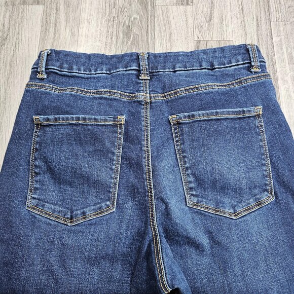 No Boundaries Jeans Womens 13 Dark Wash Skinny Stretch Denim Blue Mid Rise - Picture 3 of 11